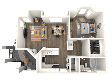 1 bed, 1 bath, 751 sqft, $1,803