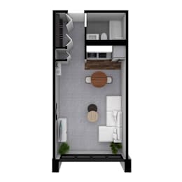 Studio, 1 bath, 351 sqft, $1,325