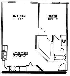 1 bed, 1 bath, 706 sqft, $965, Unit 8