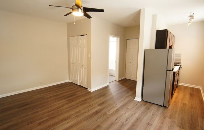 Studio, 1 bath, 317 sqft, $1,295, Unit 1E