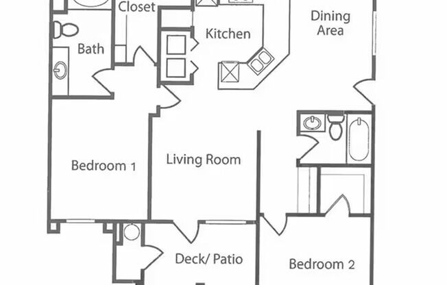 2 beds, 2 baths, 1,129 sqft, $2,450, Unit 1417