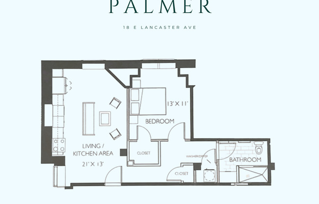 1 bed, 1 bath, 660 sqft, $1,723, Unit 301