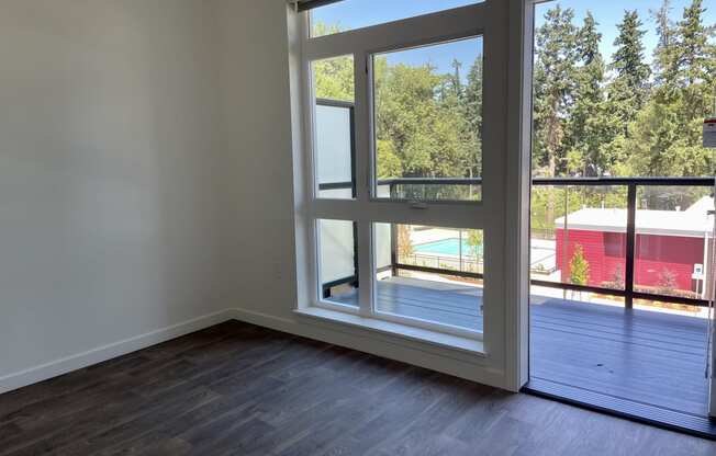 Balcony at Commons on the Tualatin River, Oregon