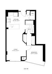 1 bed, 1 bath, 751 sqft, $2,895