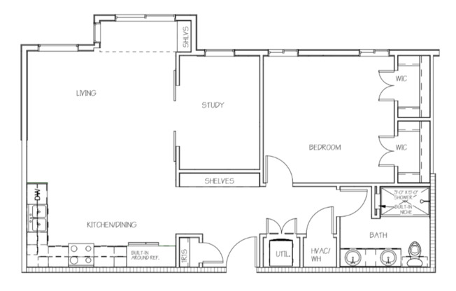 1 bed, 1 bath, 625 sqft, $2,170, Unit 319