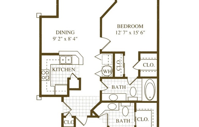 2 beds, 2 baths, 1,135 sqft, $1,705