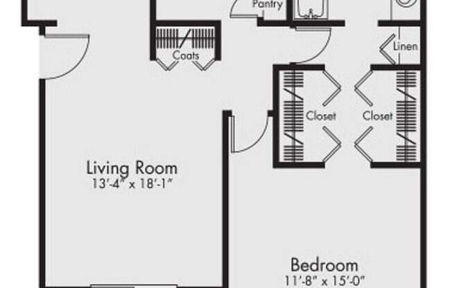 1 bed, 1 bath, 945 sqft, $1,170