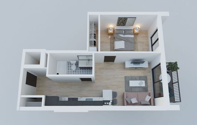 1 bed, 1 bath, 620 sqft, $1,445, Unit 422