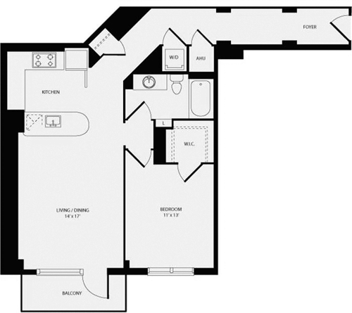 1 bed, 1 bath, 870 sqft, $2,573, Unit 0408