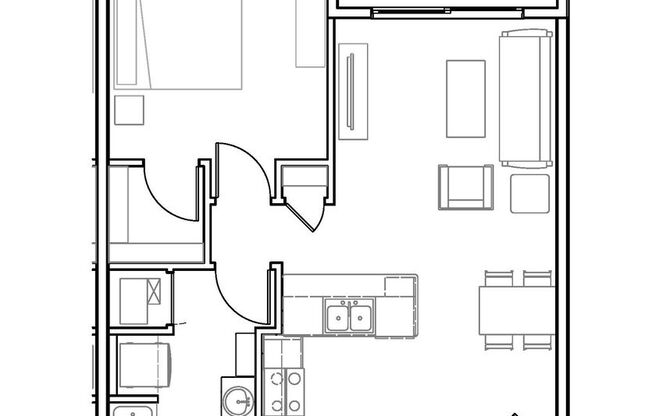 1 bed, 1 bath, 680 sqft, $1,735, Unit 5273-203