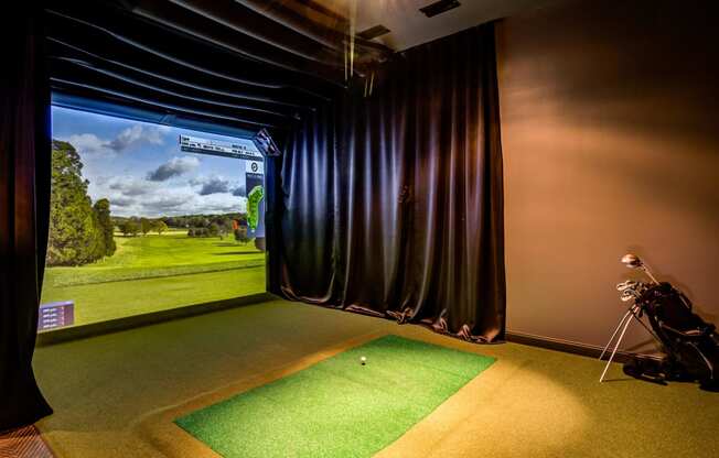 Golf and Sports Simulator Amenity at Central Park West