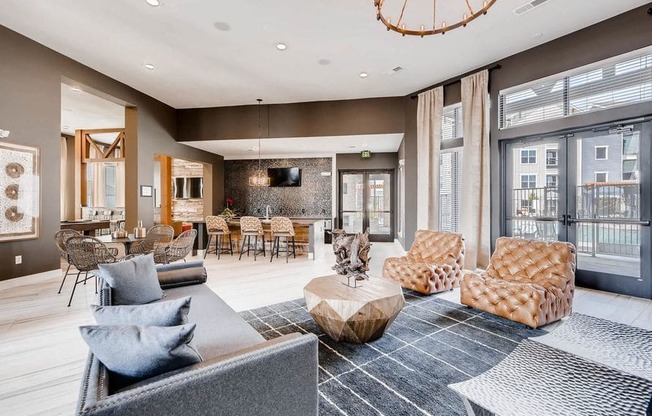 The Ranch at First Creek Apartments Clubhouse Sitting Area