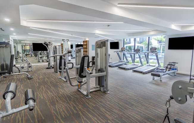 Cardio Machines In Gym at Alameda West, Miami