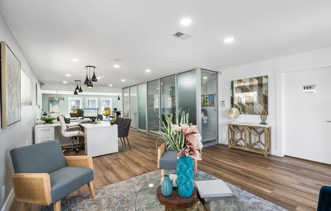 Leasing Office at The District Apartment Homes