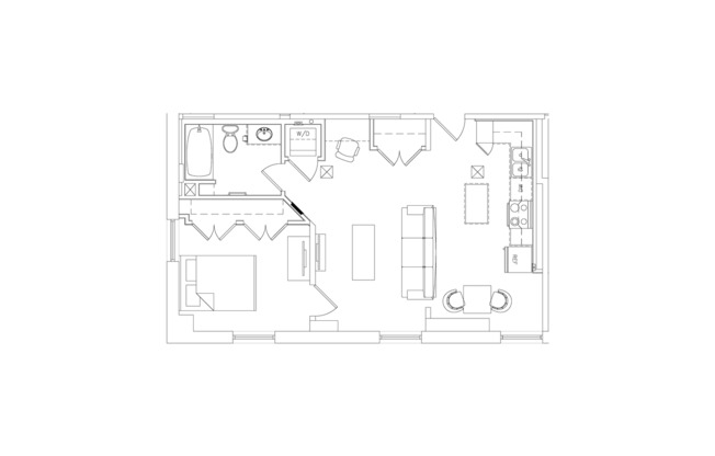 1 bed, 1 bath, 474 sqft, $1,425, Unit 409