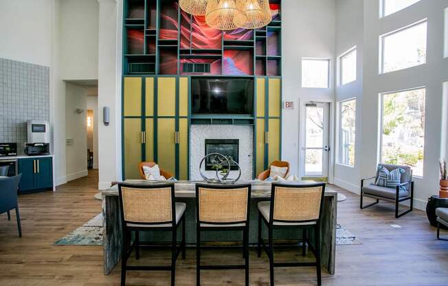 Fireplace Lounge at Octave Apartments, Nevada, 89123