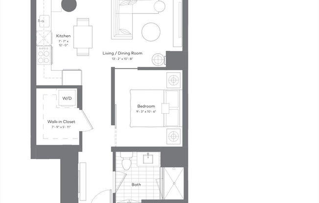 1 bed, 1 bath, 612 sqft, $4,375, Unit 20G