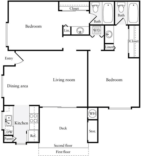 2 beds, 2 baths, 1,050 sqft, $3,385