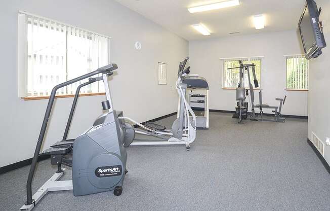 Cardio Equipment at the Fitness Center