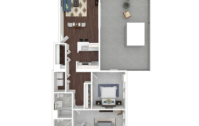 2 beds, 2 baths, 1,030 sqft, $3,450