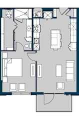 1 bed, 1 bath, 817 sqft, $2,119