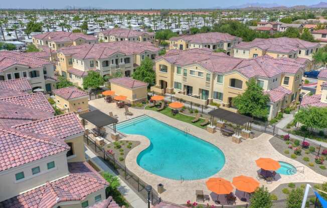 Second Pool at Bella Victoria Apartments in Mesa Arizona January 2021