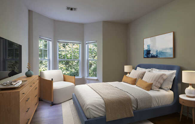 Bedroom with Hard Surface Flooring