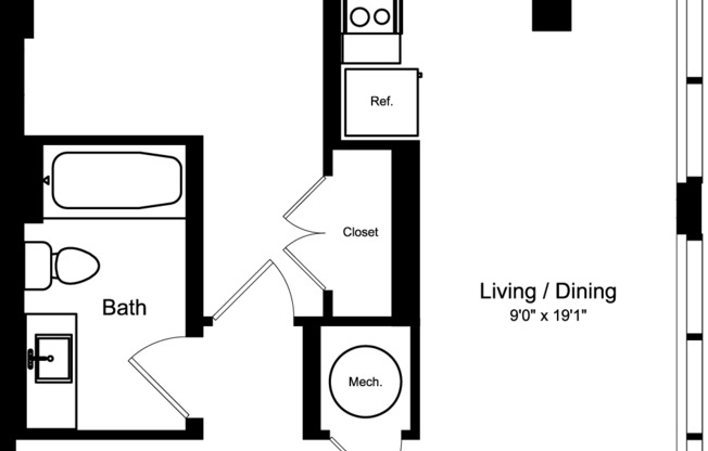 1 bed, 1 bath, 668 sqft, $2,938, Unit 808