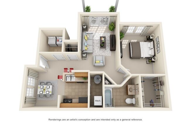 1 bed, 1 bath, 865 sqft, $1,725, Unit 72
