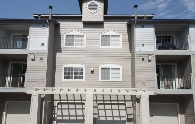 Fresh exterior with in-unit parking at Marina Village Apartments, Sparks NV