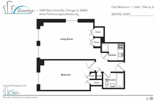 1 bed, 1 bath, 575 sqft, $1,280