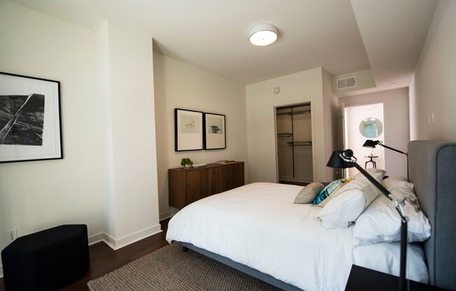 Westwood luxury apartments NMS Wilshire Margot  Bedroom With Closet