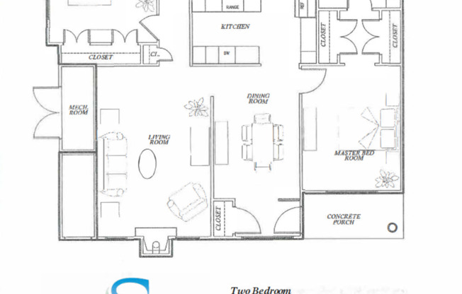 2 beds, 2 baths, 1,450 sqft, $1,950, Unit 221-08UP