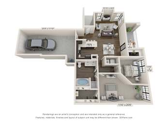 2 beds, 1 bath, 1,098 sqft, $1,892