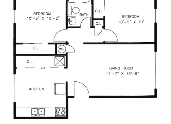 2 beds, 1 bath, 650 sqft, $1,488, Unit 02