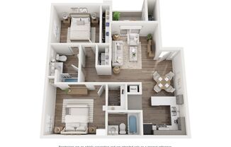 2 beds, 2 baths, 902 sqft, $1,839, Unit C8