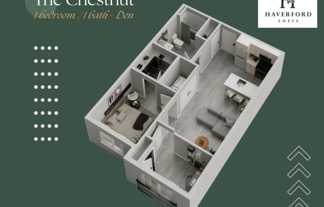1 bed, 1 bath, 505 sqft, $1,700, Unit 1C