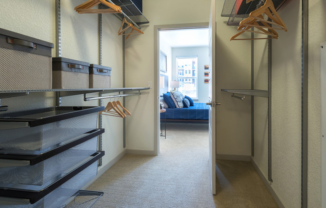 The Container Store closets available in select homes*