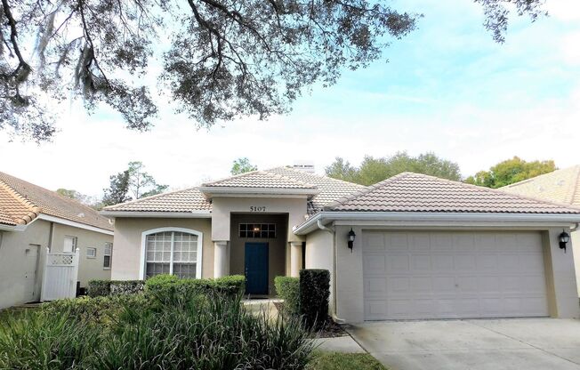 Annual fully furnished three bedroom home in The Pinnacle of gated East Lake Woodlands for long term rental