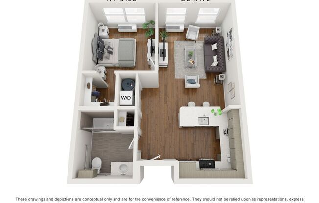 1 bed, 1 bath, 680 sqft, $2,300, Unit 4128