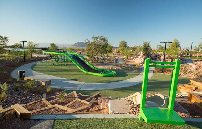 a new playground is being constructed at a park