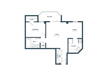 1 bed, 1 bath, 662 sqft, $1,539