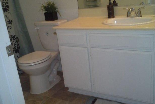 Plenty of cabinet space in the bathrooms