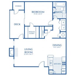 1 bed, 1 bath, $1,540