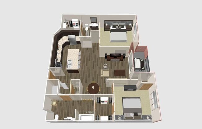 2 beds, 2 baths, 1,105 sqft, $2,170, Unit 104-109