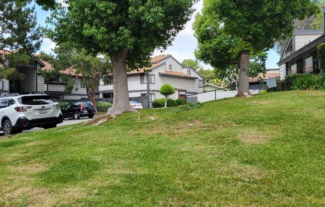 Sylvan landscaping at Dove Ridge Apartments in Riverside, CA.