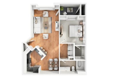 1 bed, 1 bath, 757 sqft, $1,409