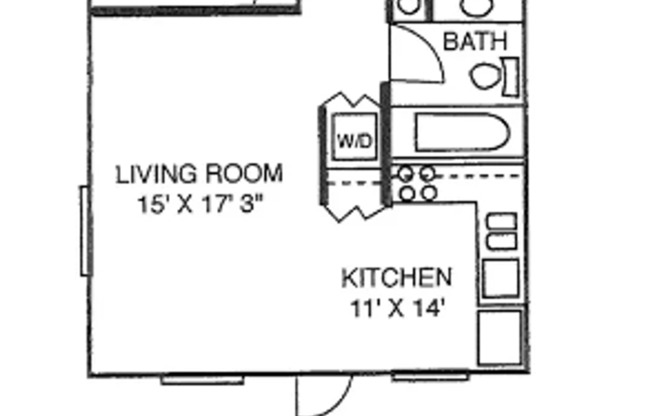 2 beds, 1 bath, 770 sqft, $1,650, Unit 1548-H3