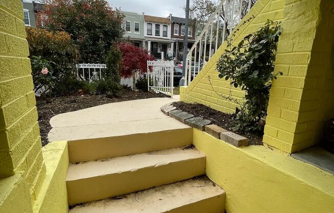 Charming 1928 Row Home for Rent with Modern Amenities — 2 Bedroom 2 Full Bath w/ 2 Half Baths, 2 Kitchens, located in Kingman Park, Near DC Armory & Eastern Market
