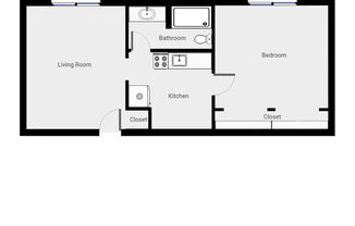 1 bed, 1 bath, 550 sqft, $1,279, Unit 1315-2102